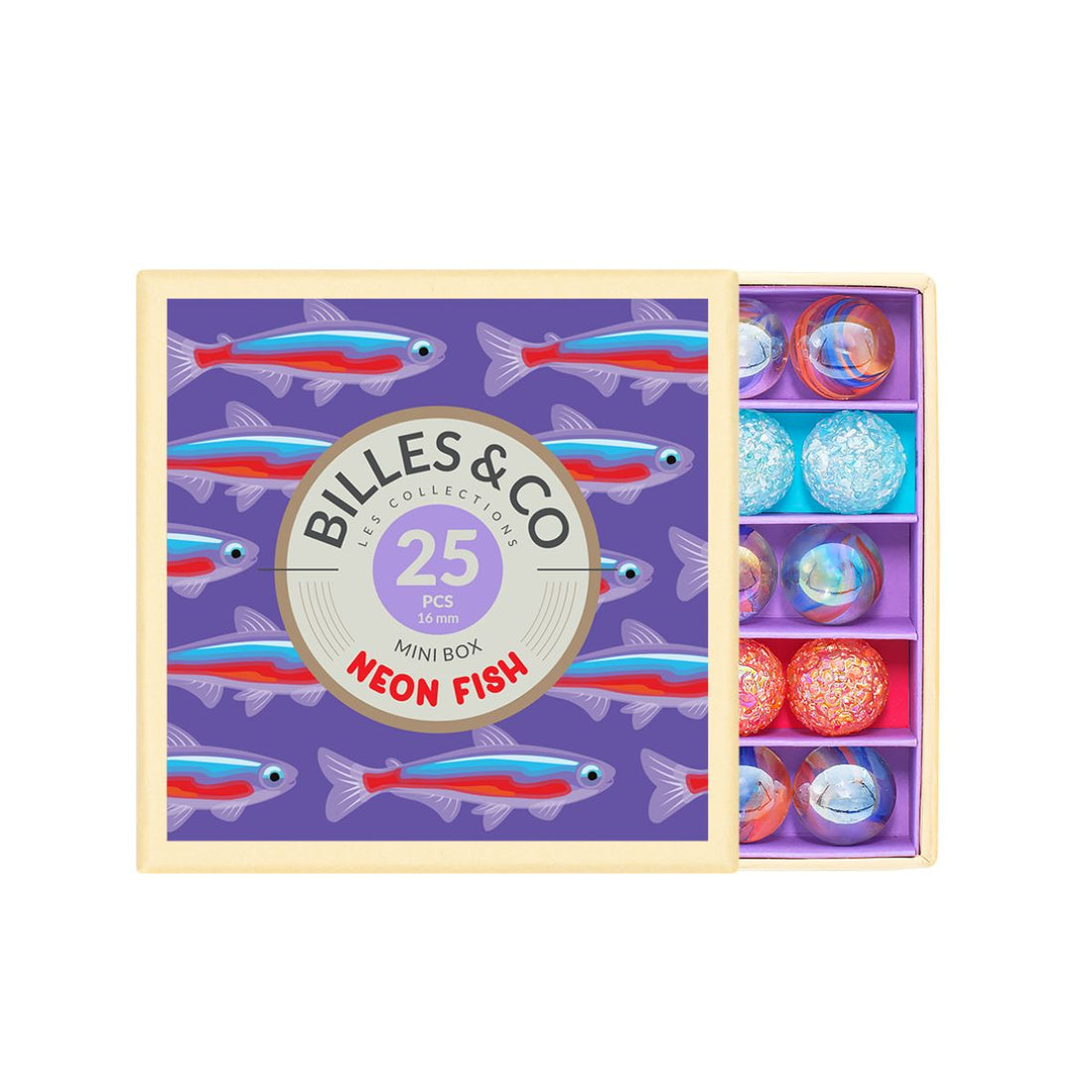 Murmelbox im Neon Fisch Thema