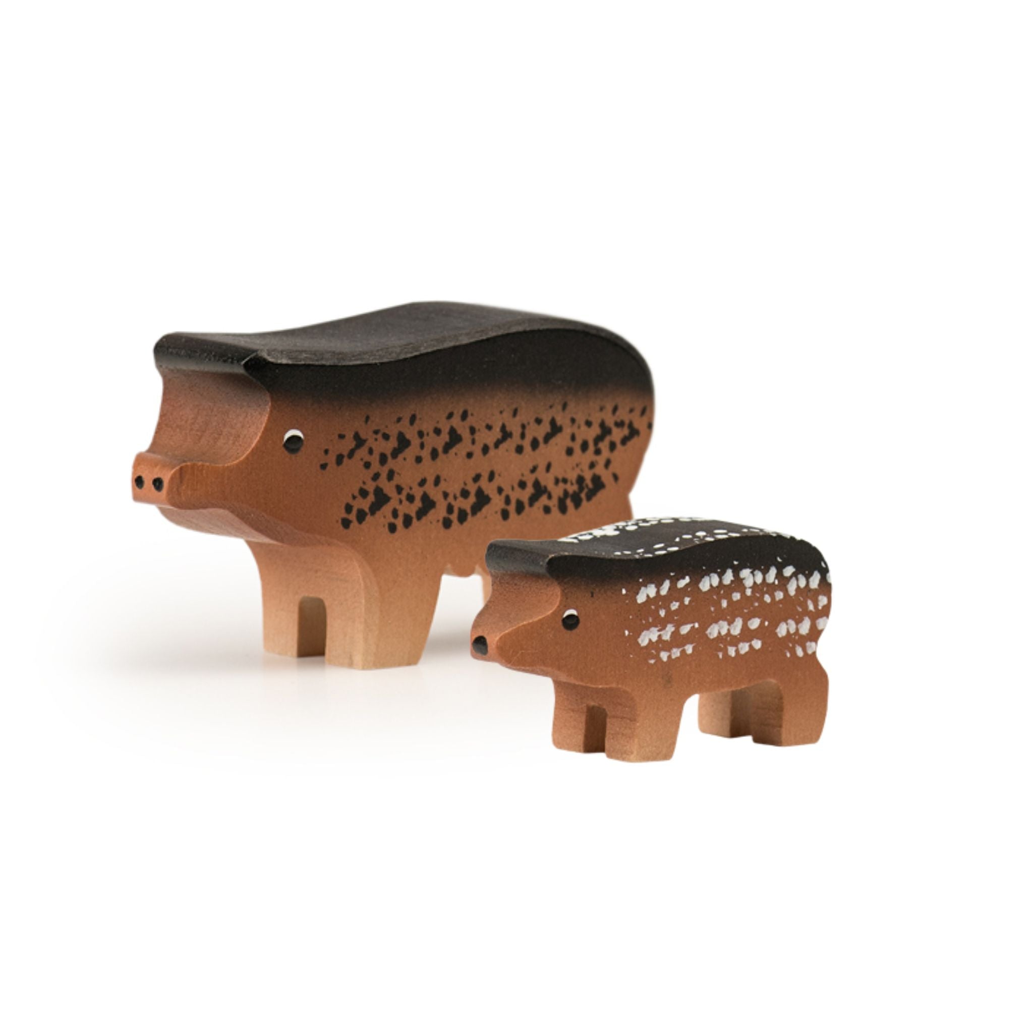 Holzfigur Wollschwein