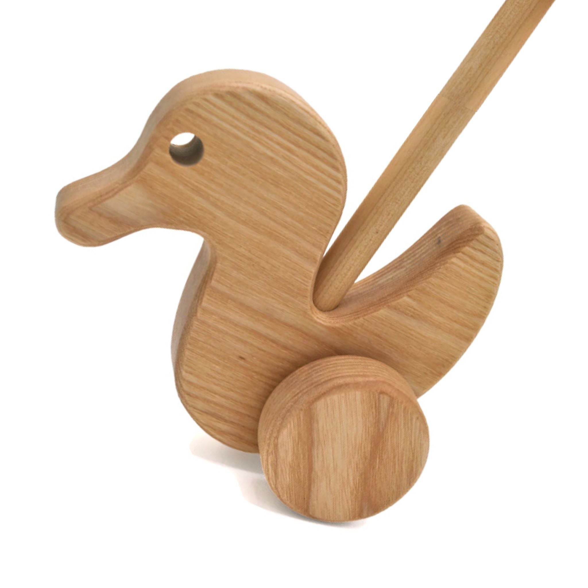 enten spielzeug Bio Schiebe-Spielzeug 'Ente' aus massivem Holz bei green&grow – GREEN