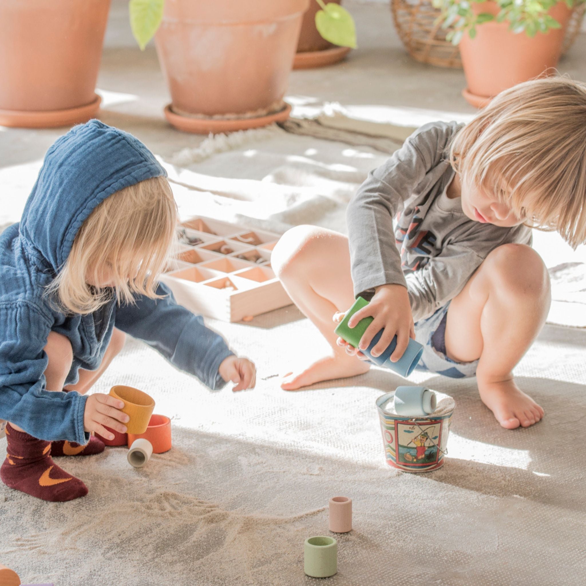 Stapelbare Holzschalen &