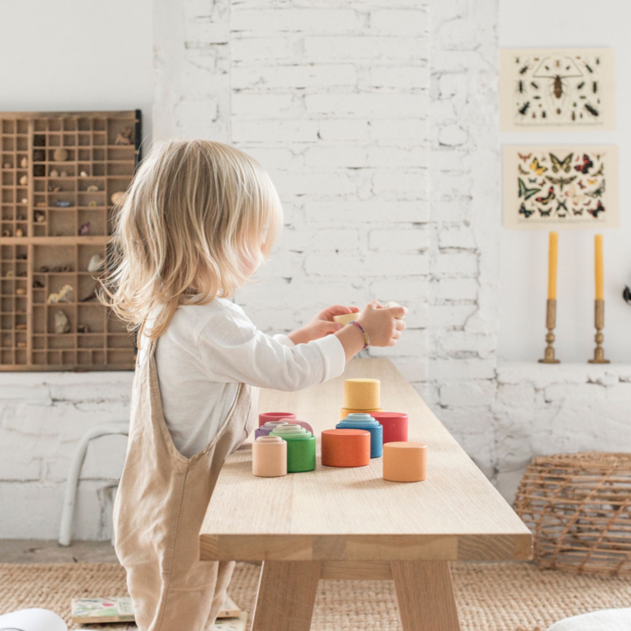 Stapelbare Holzschalen &