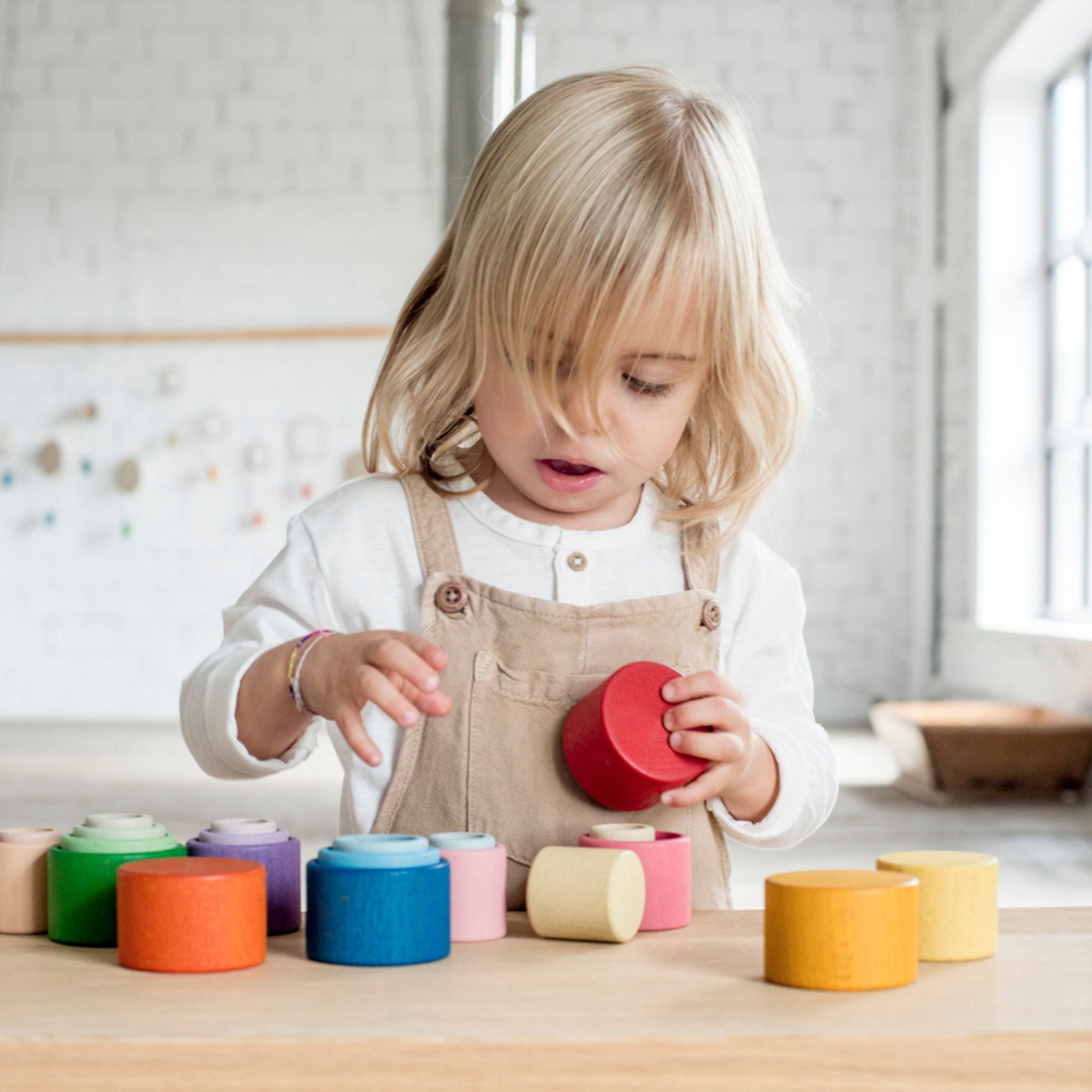 Stapelbare Holzschalen &