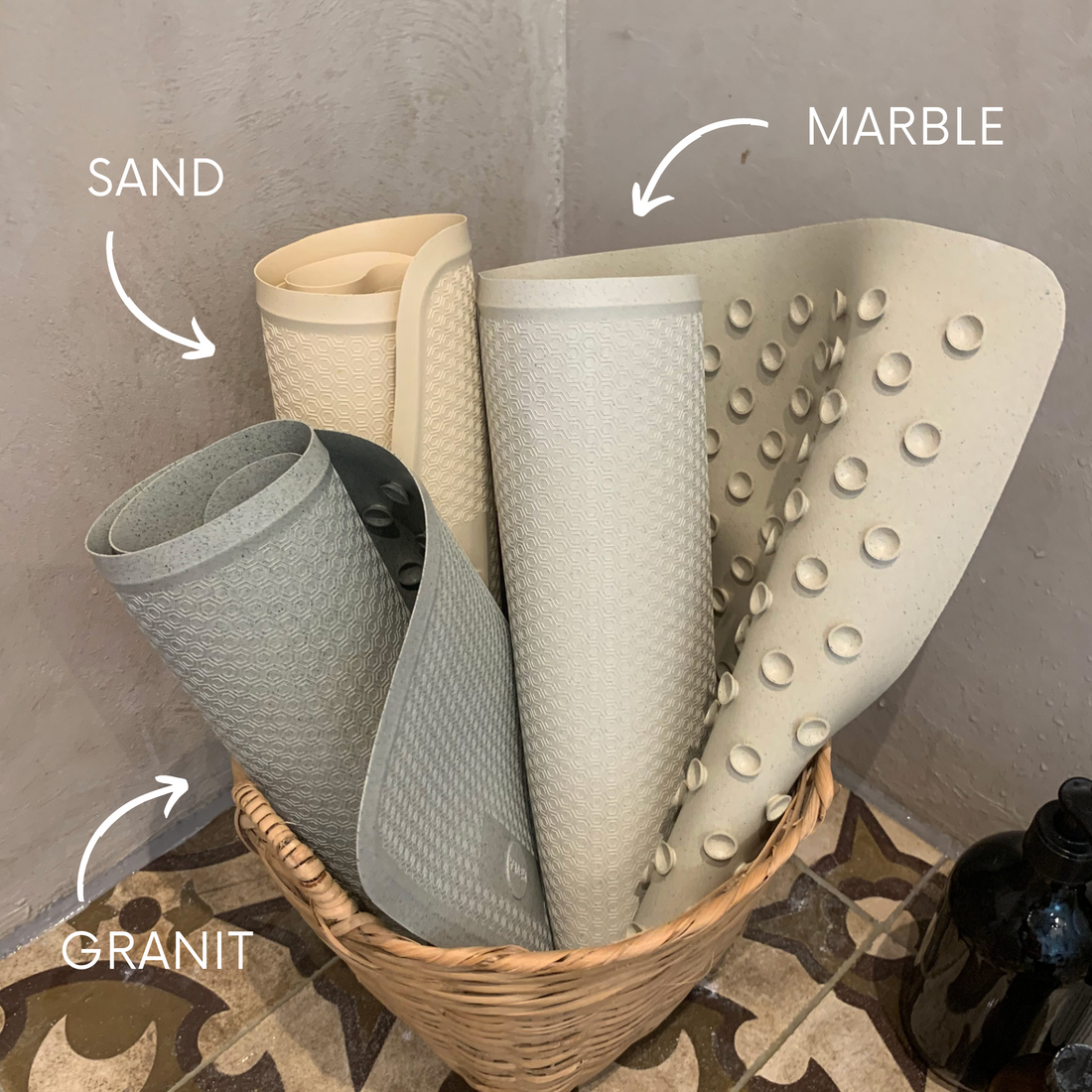 Badematte aus Naturkautschuk