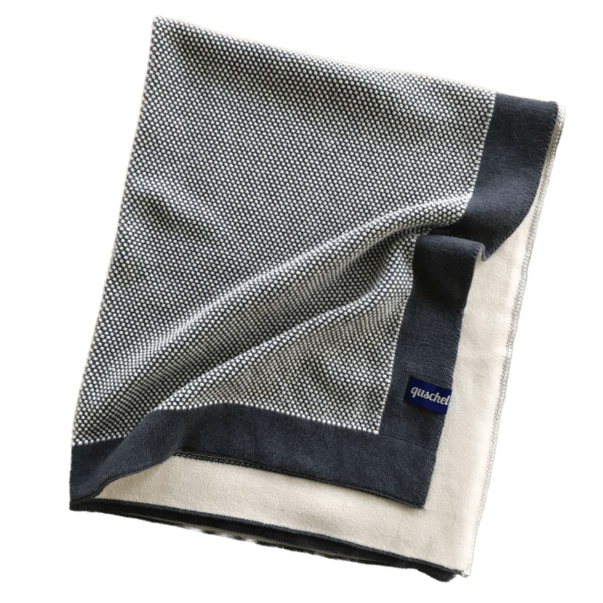 Kuscheldecke mit Waffelstrick