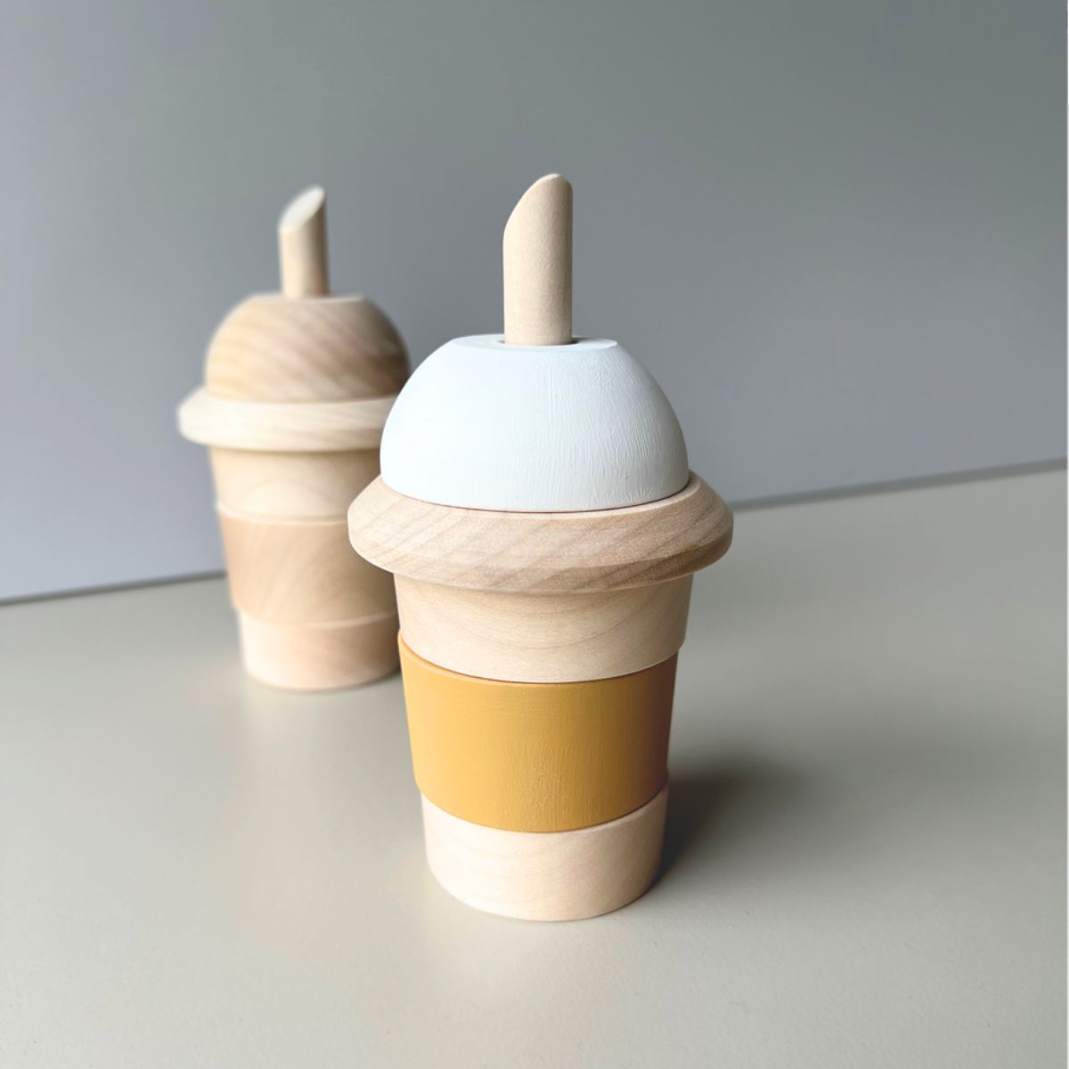 Stapelspiel Milkshake | Natur oder mit dezenten Farben
