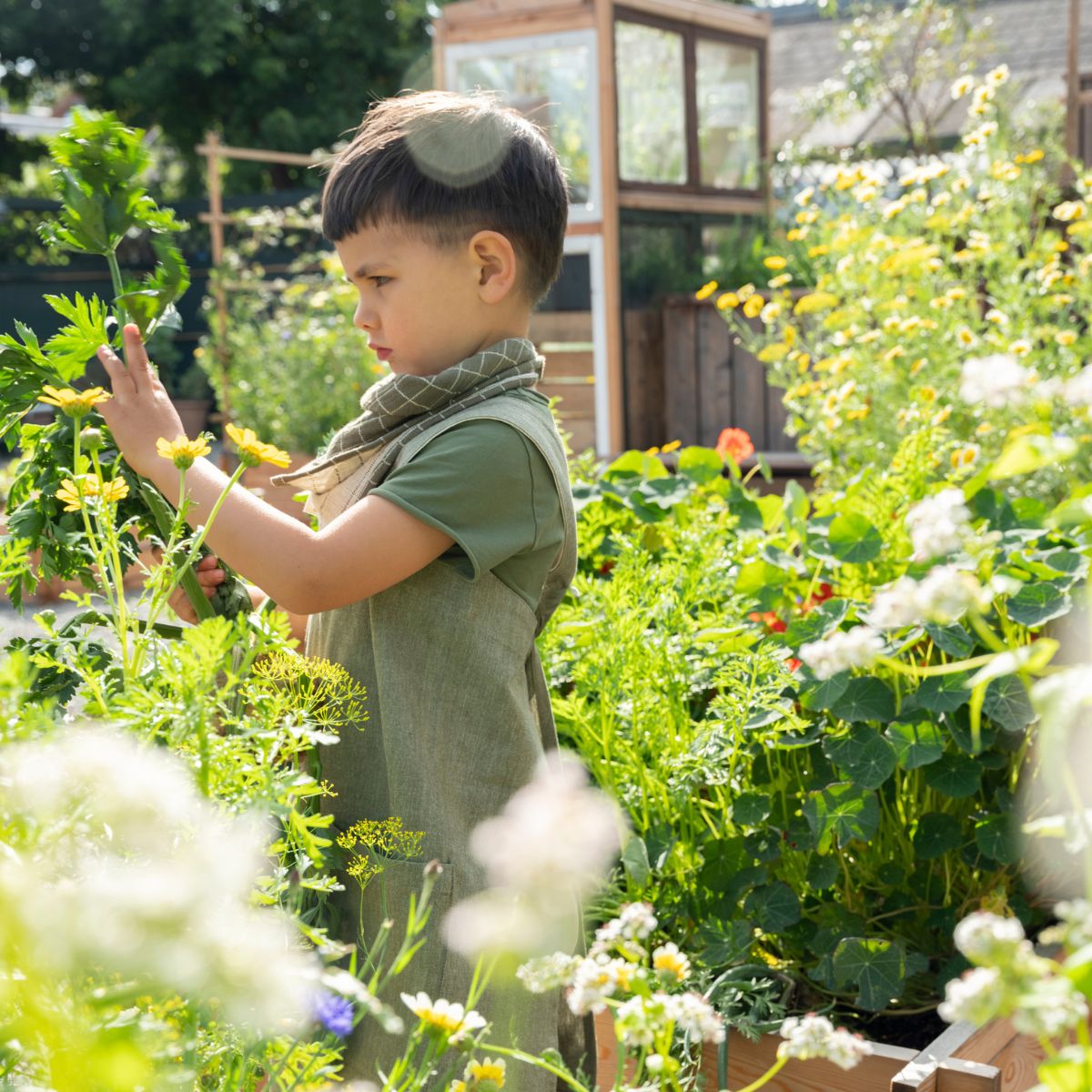 Kinderschürze zum Kochen, Basteln und Arbeiten