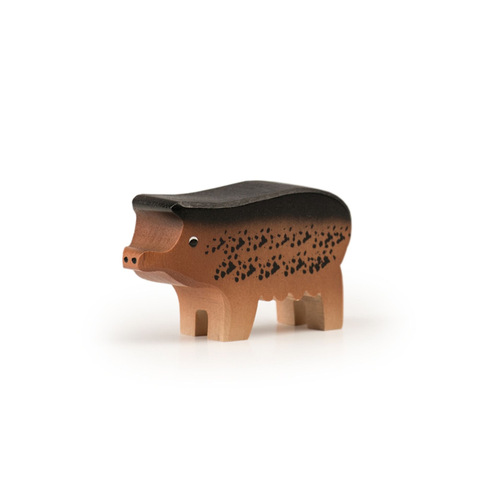 Holzfigur Wollschwein