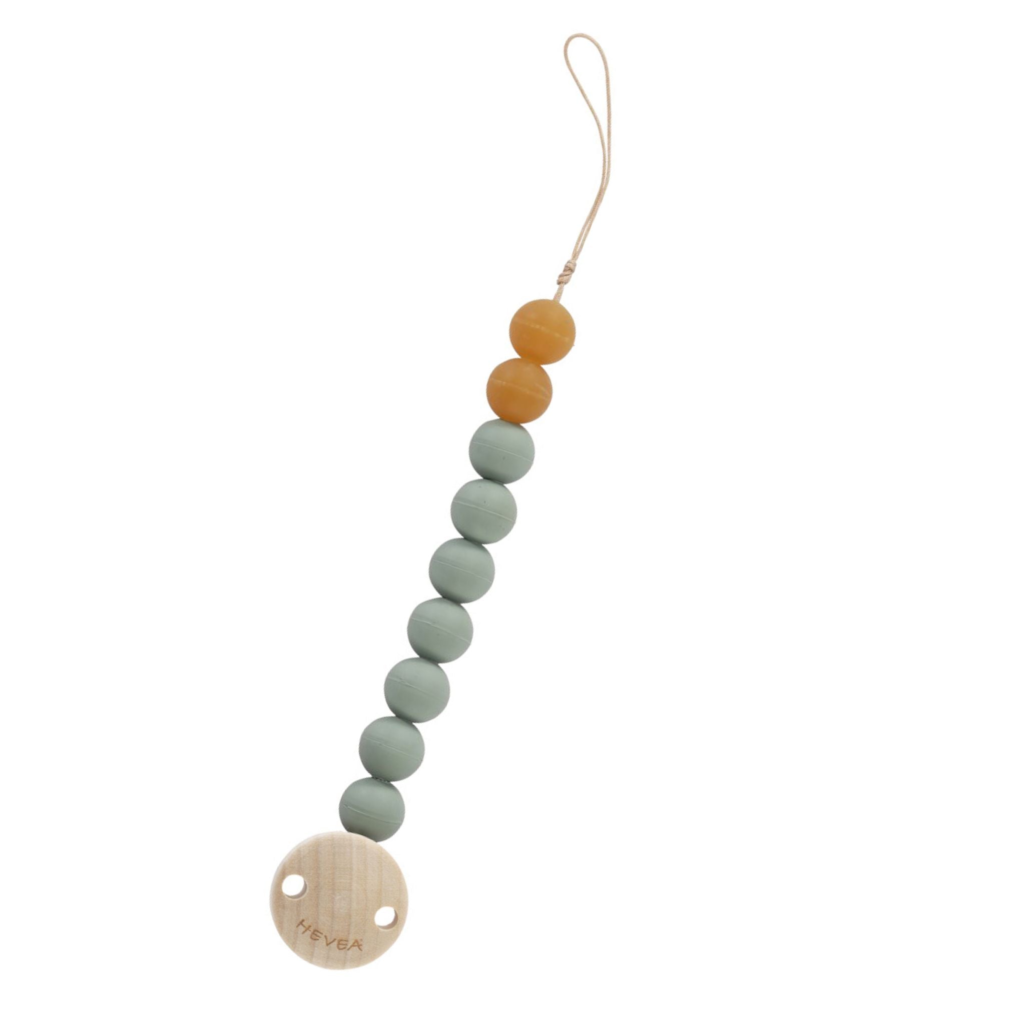 Schnullerkette mit Perlen aus Naturkautschuk